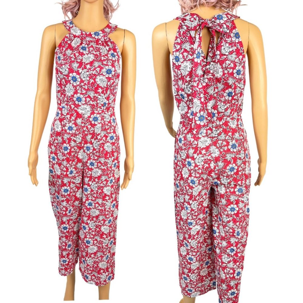 Loft Halter Wide Leg Jumpsuit